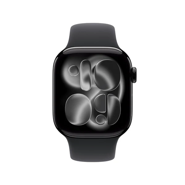 Apple Watch Series 11 42MM Jet Black Aluminum Case with Black Sport Band