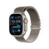 Apple Watch Ultra 2 GPS + Cellular 49mm Natural Titanium Case with Natural Titanium Milanese Loop - M