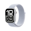 Apple Watch Series 10 GPS 46mm Silver Aluminium Case with Blue Cloud Sport Loop