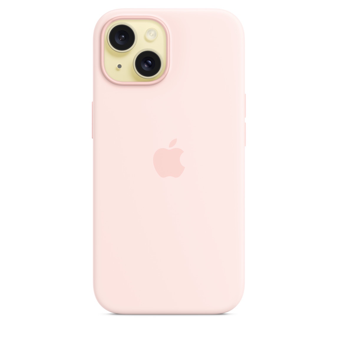 iPhone 15 Silicone Case with MagSafe - Light Pink - Image 4